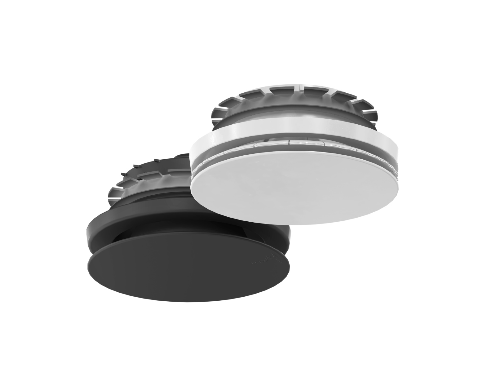 Cut-Out Zehnder ComfoValve Luna E125 Comfortable indoor ventilation Angled view