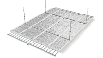 Rendering Zehnder ZFP Heating and cooling ceiling system Top view