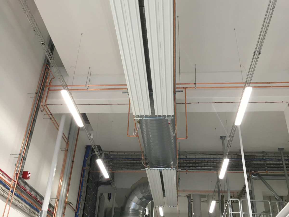 Reference Zehnder ZIP Heating and cooling ceiling system Bottom view