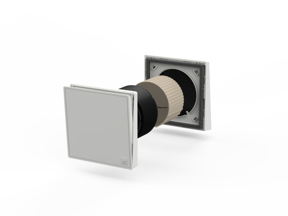 Cut-Out Zehnder ComfoSpot 55 Twin Comfortable indoor ventilation Front view