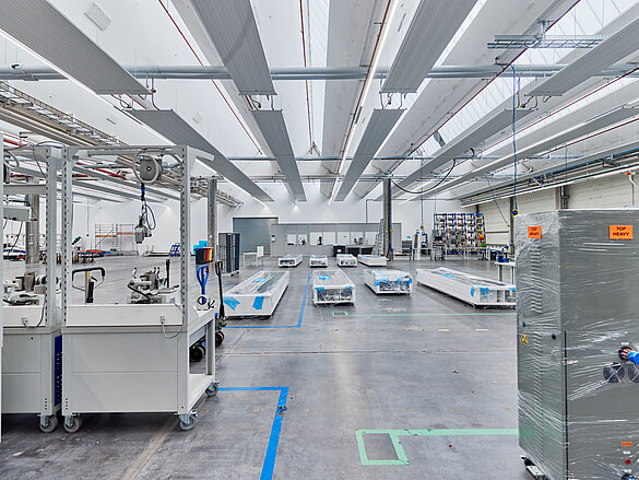 Zehnder ZFP, RHC, CP, Ceiling Panel, Zehnder, Reference, warehouse, production, hall, Rena, Mönchweiler