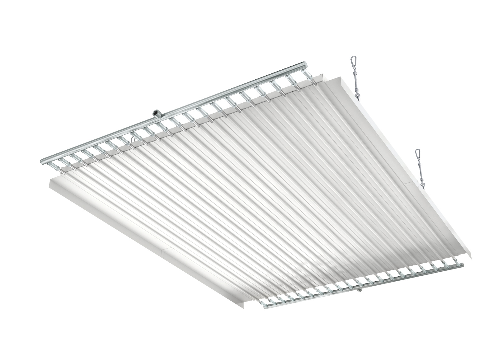 Rendering Zehnder ZFP Heating and cooling ceiling system Bottom view