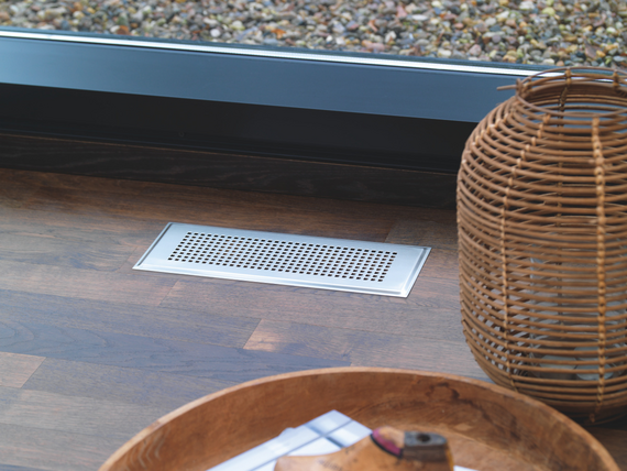 Rendering Zehnder ComfoGrid CLD Comfortable indoor ventilation Top view
