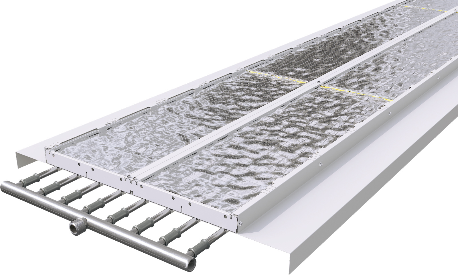 Zehnder, System GRM, Global, RHC, Ceiling Panels, CP, DSP, ZFP, rendering, detail, 600/8, smooth, radiation shield