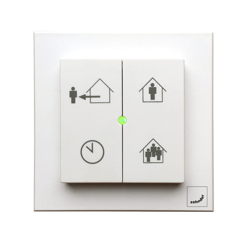 Cut-Out Zehnder EVO Switch Comfortable indoor ventilation Front view