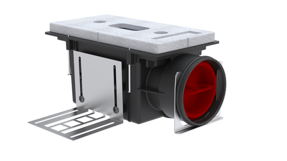 Cut-Out Zehnder ComfoCase CLD-P Comfortable indoor ventilation Side view